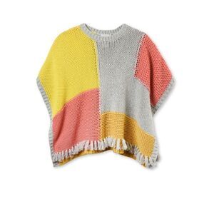 NWT Stella Mccartney Kids 'Agnes' patchwork poncho